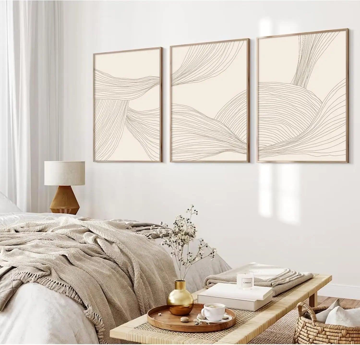 Set Líneas Beige - Mid-Century