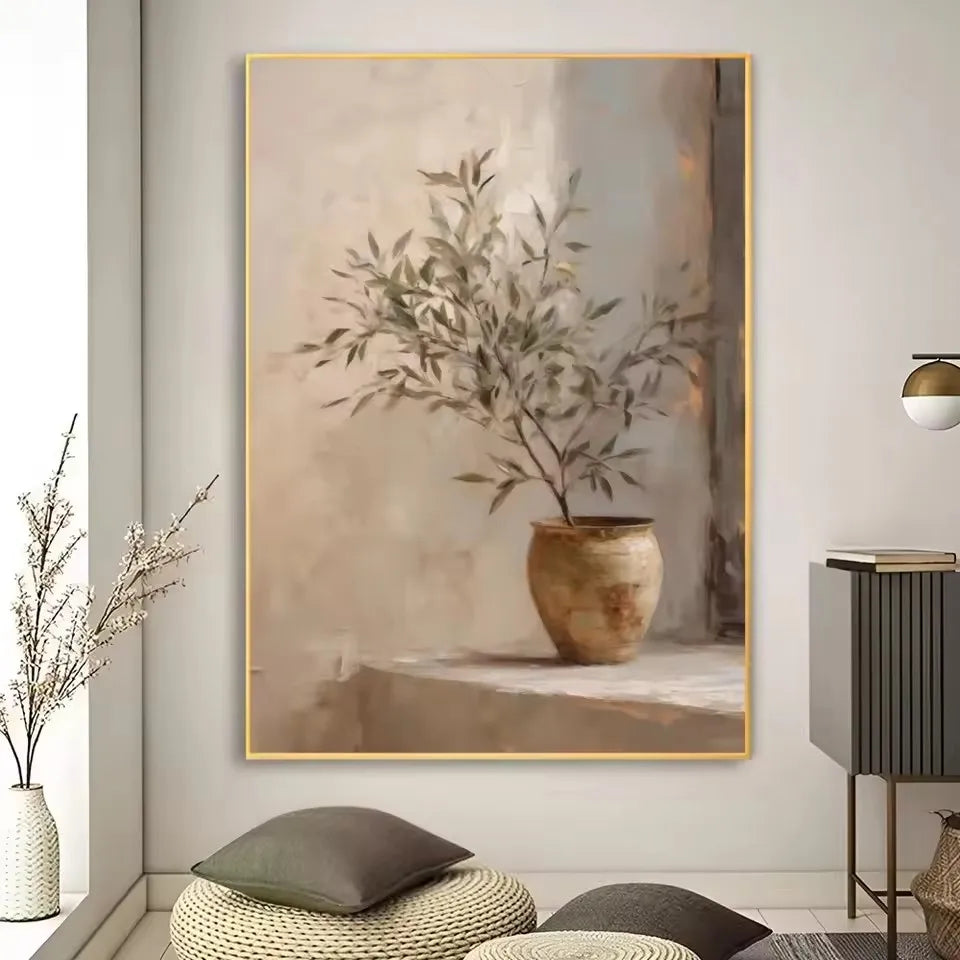 Lienzo Florero Art Déco