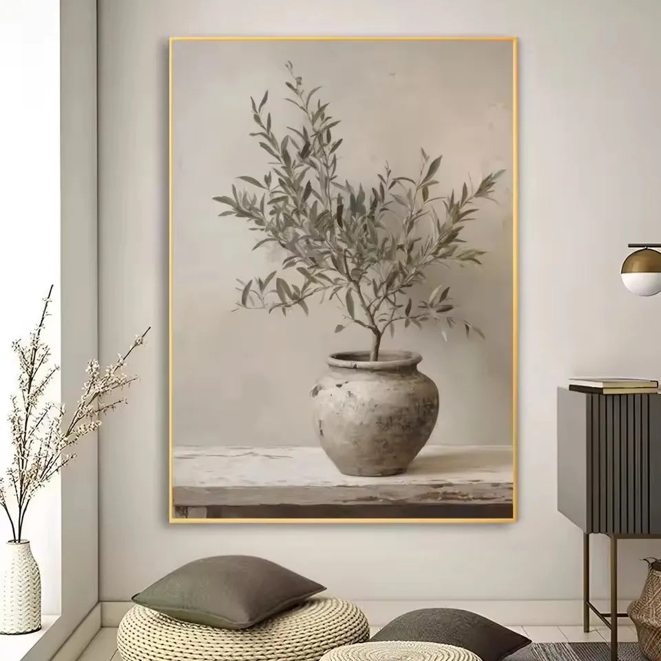 Lienzo Florero Art Déco