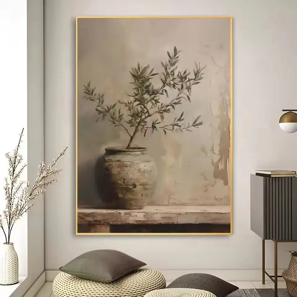 Lienzo Flor Art Déco