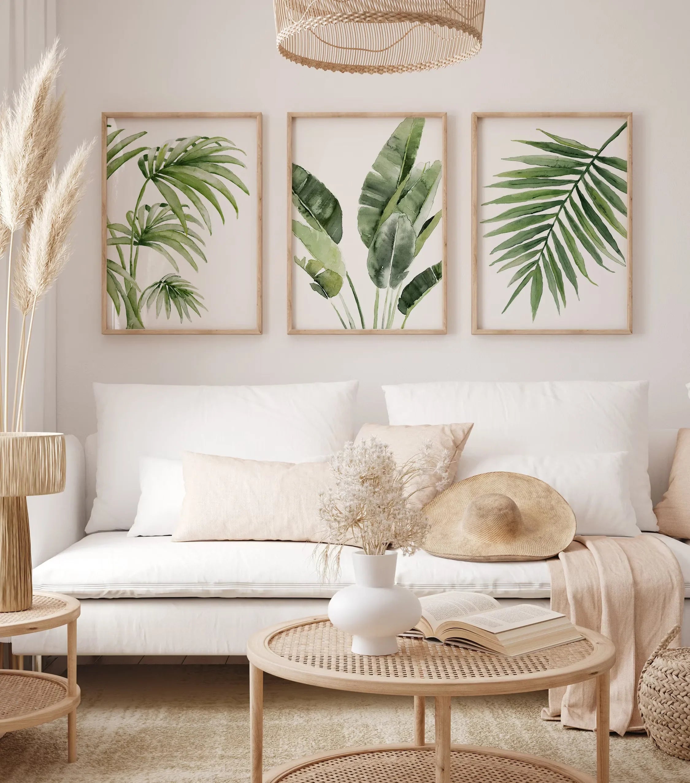 Set Palmeras del Sur - Acuarela