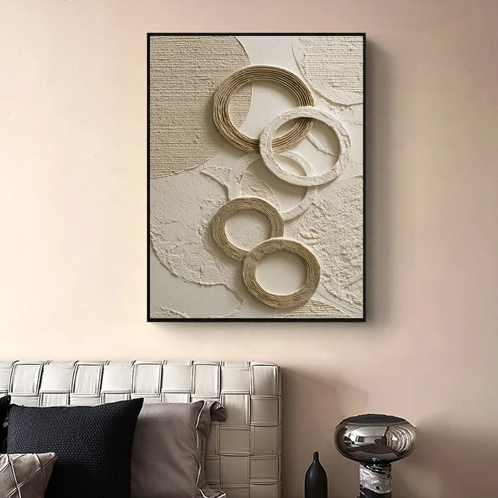 Lienzo Flor en Relieve