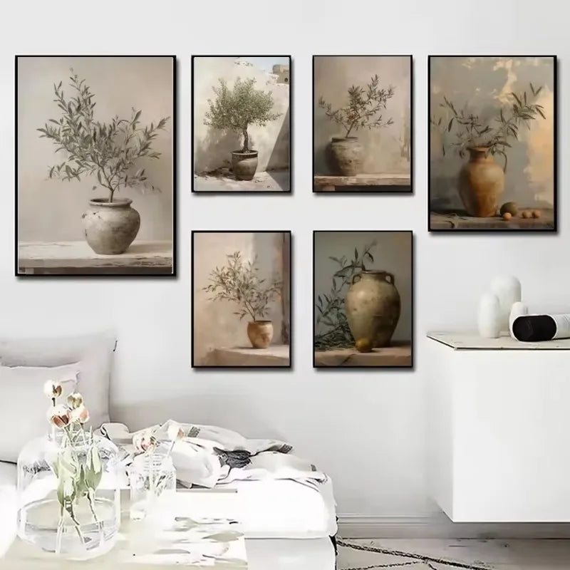 Lienzo Flor Art Déco