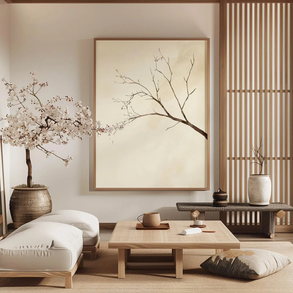 Lienzo Otoño Sereno - Estilo Japandi