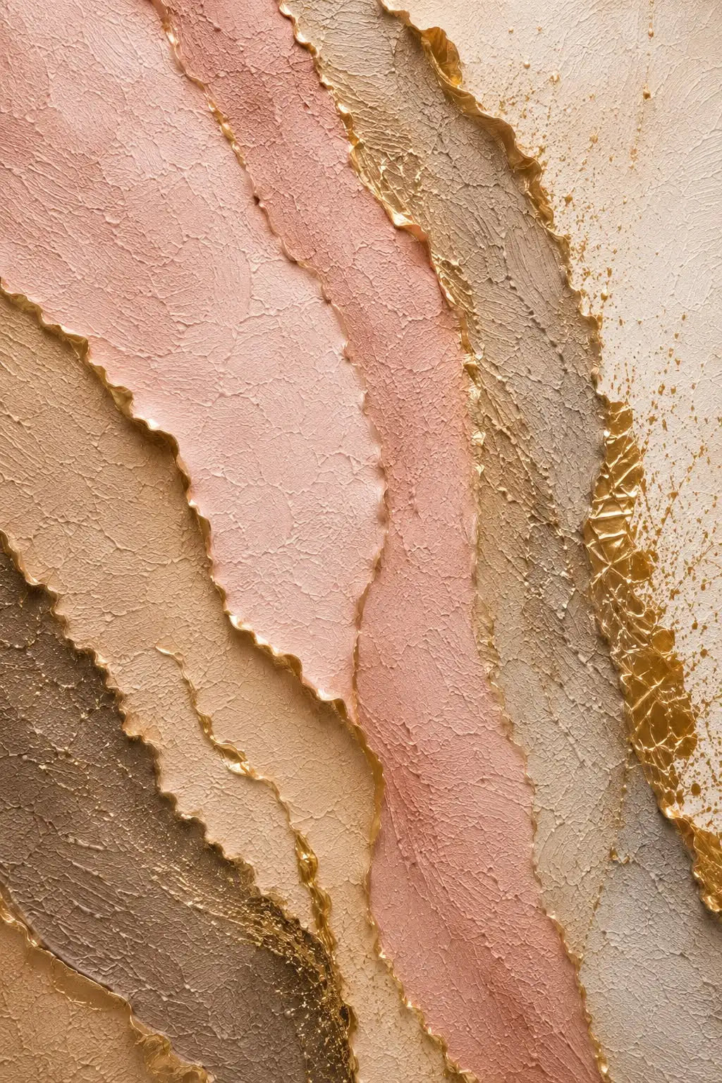 Lienzo Flor en Relieve