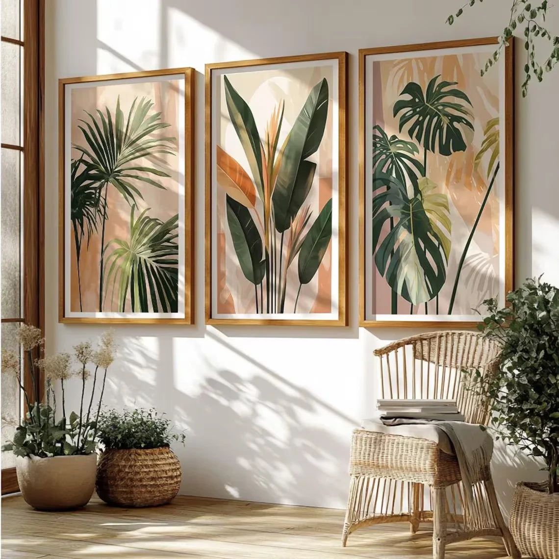 Set Palmeras del Sur - Acuarela
